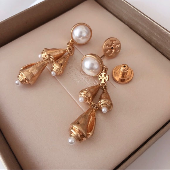 ToryBurch Poetry Of Things Pearl Earring - Picture 3 of 8